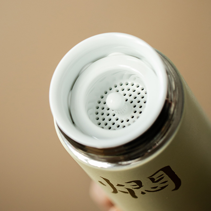 Cốc giữ nhiệt hoàn toàn bằng gốm sứ, tách trà, tách trà trắng cũ, cốc trà, cốc nước, cốc ngâm nam nữ