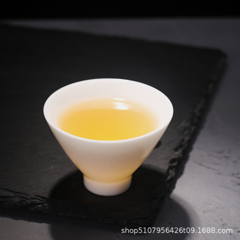 Bộ ấm chén trà sứ trắng Đức Hoa, chén trà Kung Fu, chén sứ cá nhân, chén trà, chén chủ, chén trà nhỏ, bán buôn
