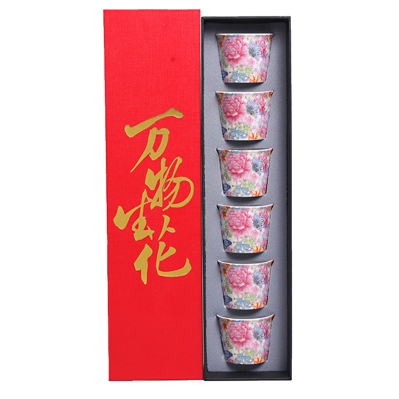 Tất Cả Các Vật Men Hoa Gốm Trà Chủ Cốc Đơn Kung Fu Trà Phong Cách Cung Điện Trà Lưu Niệm