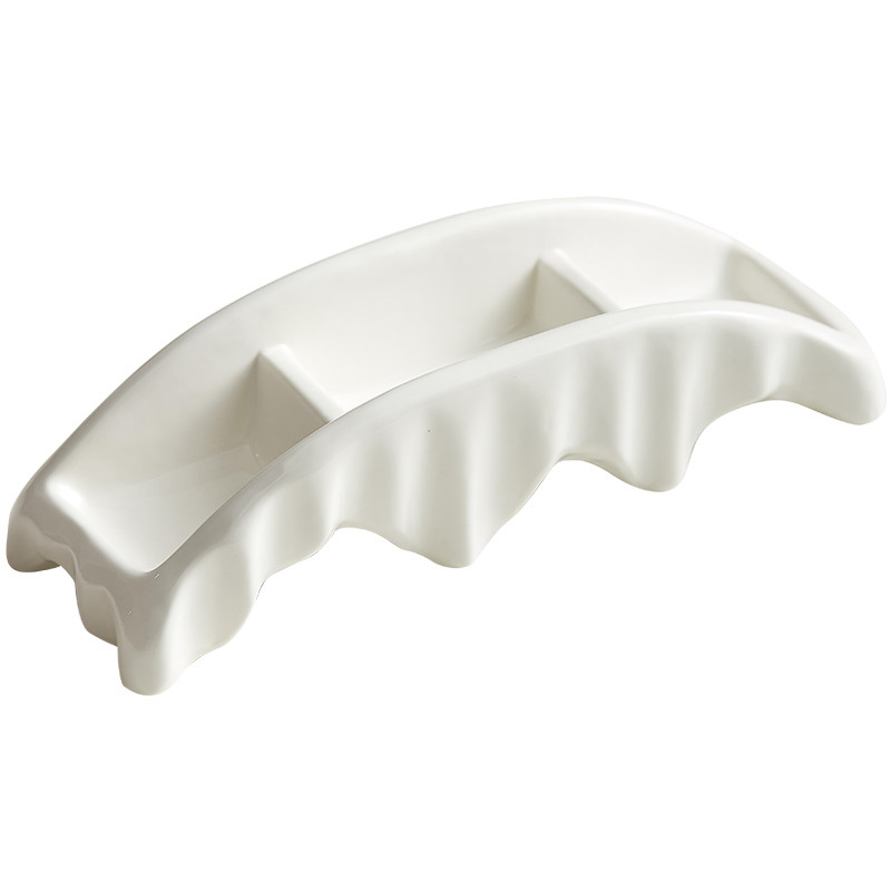 Món ăn gốm sứ Xiaoqiao Liushui, bộ đồ ăn đặc biệt, đĩa chia ngăn, lẩu khách sạn Nhật Bản, đĩa rau lạnh, đĩa dưa muối