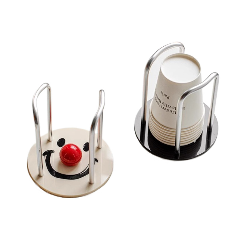 Giá để cốc giấy sang trọng nhẹ, dụng cụ lấy Cốc dùng một lần, giá để cốc acrylic, giá để cốc trà cà phê gia dụng