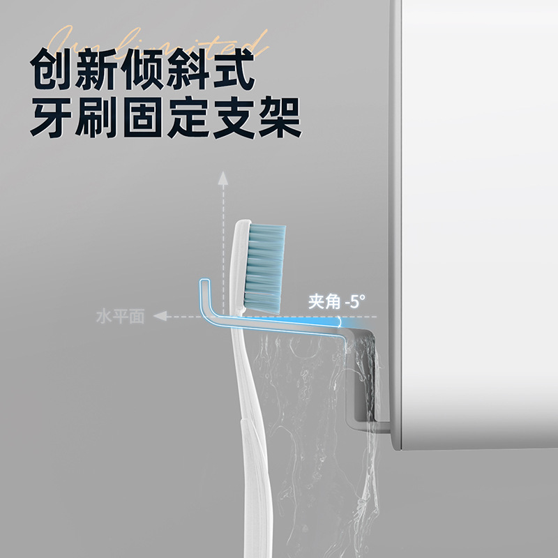 Giá để bàn chải đánh răng, cốc nước súc miệng không đục lỗ, cốc đựng đồ treo tường, Cốc đánh răng, giá để bàn chải điện treo tường