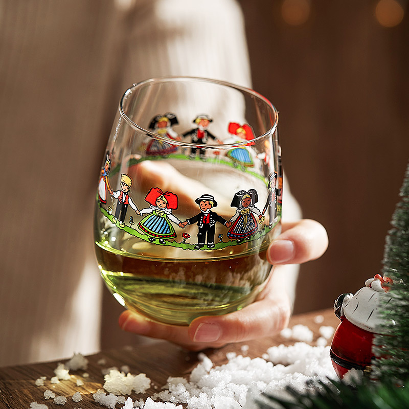 Cốc nhân vật phản diện Alsace cốc trứng Alpaca cốc thủy tinh phong cách Instagram Bắc Âu Cốc uống nước gia dụng Cốc Sáng Tạo trẻ em dễ thương