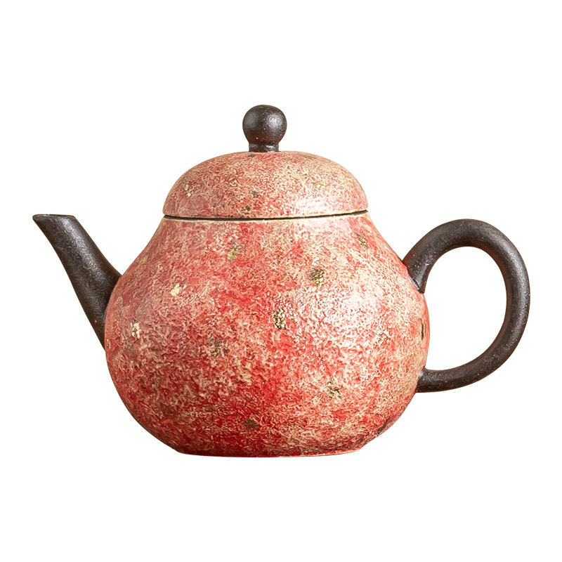 Ấm trà gốm màu mỏ đá Ấm trà đơn trà cao cấp, bộ trà gốm sứ gia dụng, hộp quà