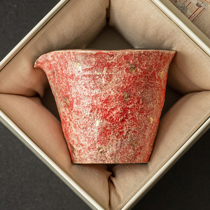 Cốc pha trà bằng gốm màu mỏ đá, cốc pha trà bằng gốm cổ điển gia dụng cao cấp, cốc trà, phụ kiện trà đạo