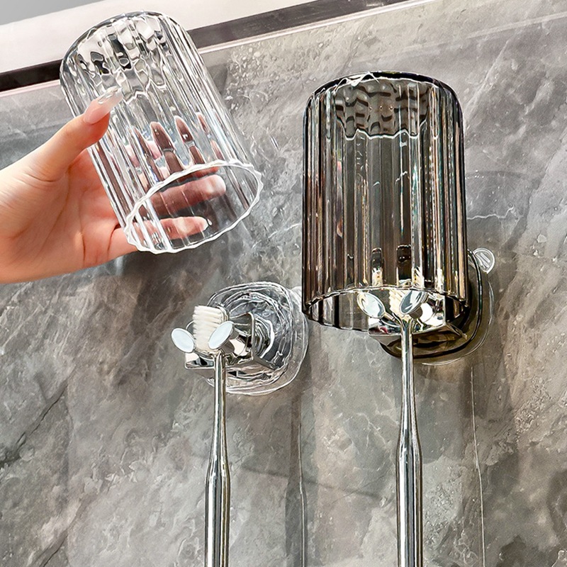 Giá đựng bàn chải đánh răng điện cốc hút gia dụng treo tường không đục lỗ nhà vệ sinh nhà vệ sinh cốc đánh răng Giá Treo Tường