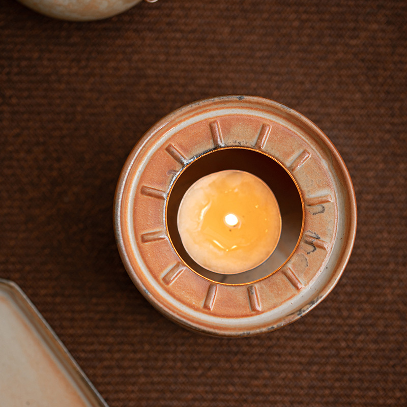 Ấm trà ấm thay đổi nhiệt độ lò sưởi Shiino, đế ấm trà pha trà, đế trà cách nhiệt nến gia dụng, phụ kiện bộ trà