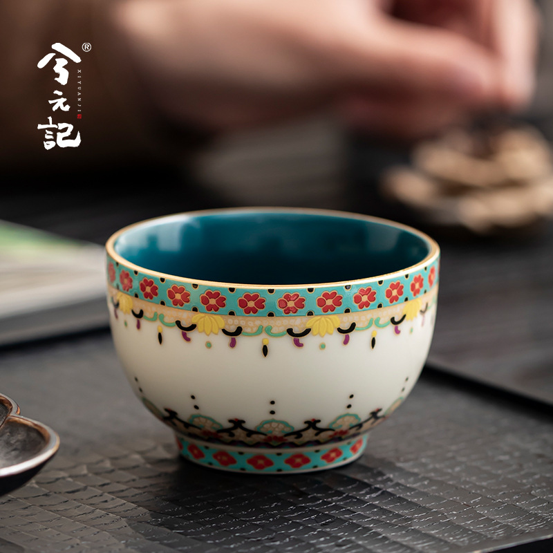 Xi Yuanji Đôn Hoàng Văn hóa và Sáng tạo Gốm sứ Cốc chủ sở hữu Cốc đơn Cốc trà cao cấp Cốc trà cá nhân