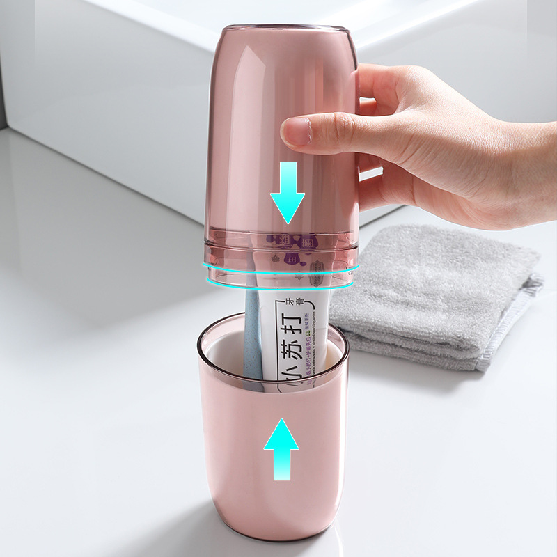 Cốc đánh răng du lịch cầm tay Hộp đựng dụng cụ đánh răng Bộ Cốc Nước súc miệng hộp đựng bàn chải đánh răng cầm tay Cốc đánh răng đa năng