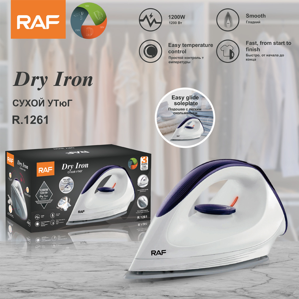 Bàn ủi điện cầm tay gia đình bán chạy tiêu chuẩn Châu Âu Bàn ủi khô đặc biệt cho khách sạn R.1261