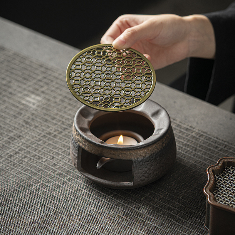 Bán buôn ngọn nến cổ điển sưởi ấm bếp đun trà cơ sở Thiết bị tăng hương vị bếp đun trà bếp nướng cam bếp đun trà nóng