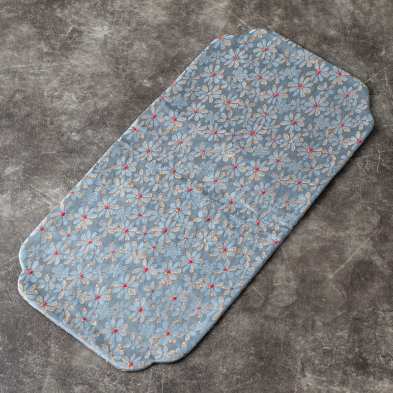 Phong cách Trung Quốc thiền thổ cẩm thêu thảm trà vải cotton lanh khăn trải bàn nghệ thuật biểu ngữ trà đạo tấm lót trà tấm lót trà Kung Fu bộ trà bán buôn