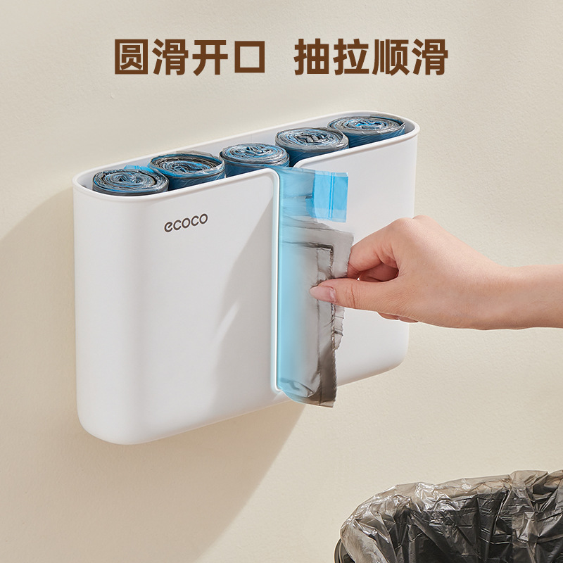 Hộp đựng túi đựng rác nhà bếp hộp đựng túi ni lông hộp đựng đồ treo tường hộp đựng đồ không cần đục lỗ