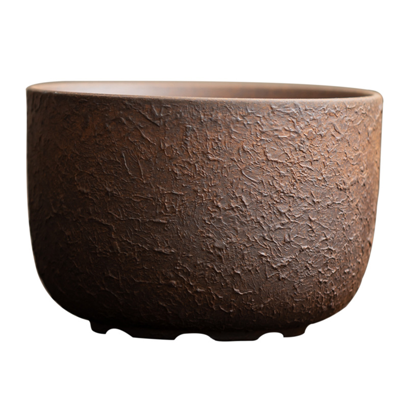 Phụ kiện bộ trà Kung Fu cổ điển rửa chén bằng đá bùn đá cũ bể đựng bã trà dung tích lớn