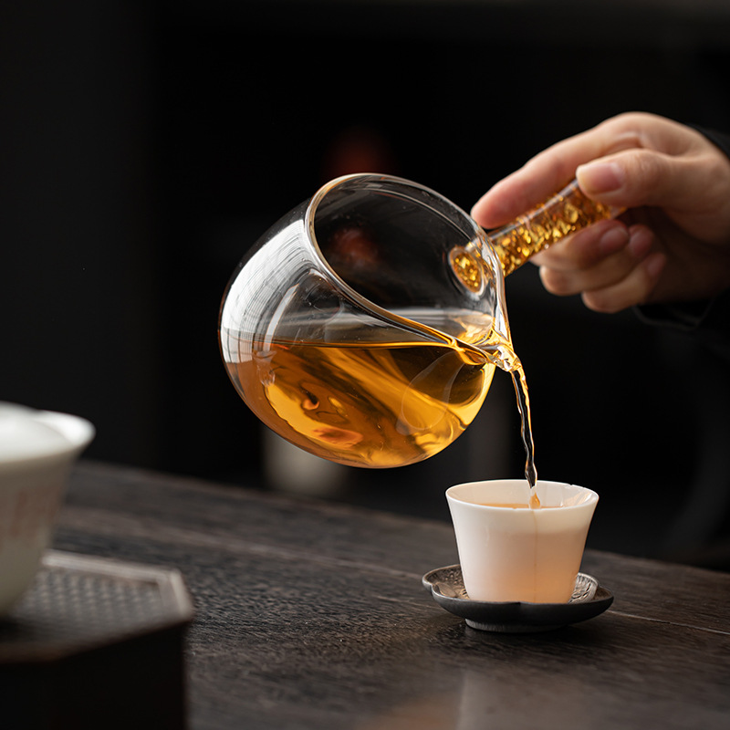 Dụng cụ pha trà Kung Fu bằng thủy tinh Dụng cụ pha trà có lọc trà Cốc pha trà cao cấp Bộ lọc trà biển trà kiểu Nhật