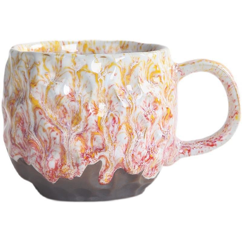 Cốc cà phê gốm thô thủ công cổ điển cốc cốc cốc nước cốc nước cốc trà nam nữ cốc gốm sứ sáng tạo cặp đôi