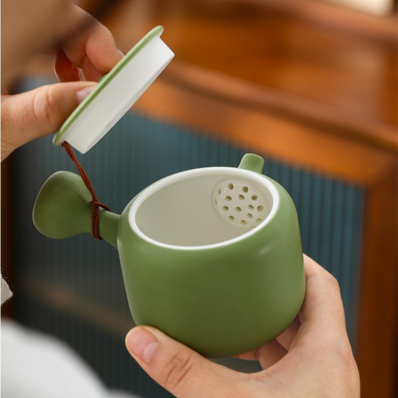 Ấm trà đơn giản hiện đại ấm trà bộ ấm trà ấm trà giữ gìn sức khỏe Trung Quốc gốm cổ điển cao cấp sang trọng văn phòng gia dụng