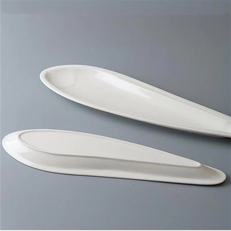 Khách sạn gốm sứ cá nóc đĩa Cá thu đao trang trại sáng tạo bất thường cá thu đao hình đặc biệt đĩa Cá hấp trắng tinh khiết đặc biệt