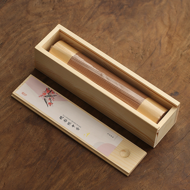 [Bao bì hộp gỗ] 200g hương gỗ đàn hương tự nhiên 21cm lều lê ngỗng hương thơm trung hương thơm osmanthus hương thơm cờ vua trầm hương Làohan