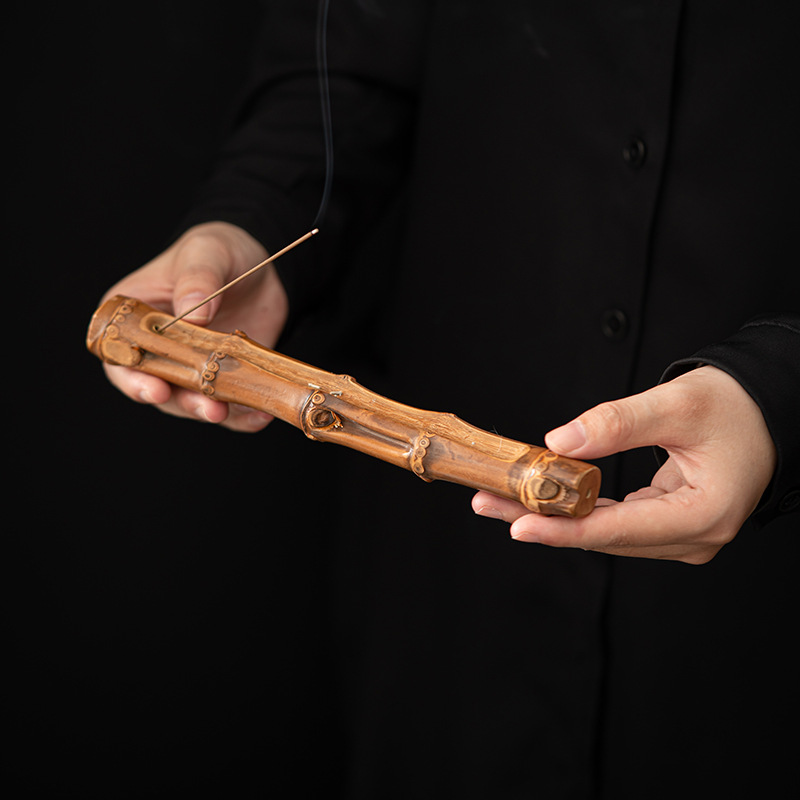 Bán buôn Gối bút đan bằng tre, bút nhỏ, bút vẽ gốc tre, bút vẽ tranh Trung Quốc, bút vẽ, bút vẽ, đồ trang trí bốn báu vật, cắm hương