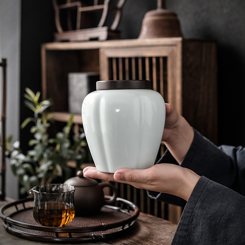 Bán buôn bình trà cổ điển kiểu Trung Quốc, bình gốm sứ, Bình Đựng Trà chống ẩm, bình trà hoa, bình trà tỉnh, cầm tay