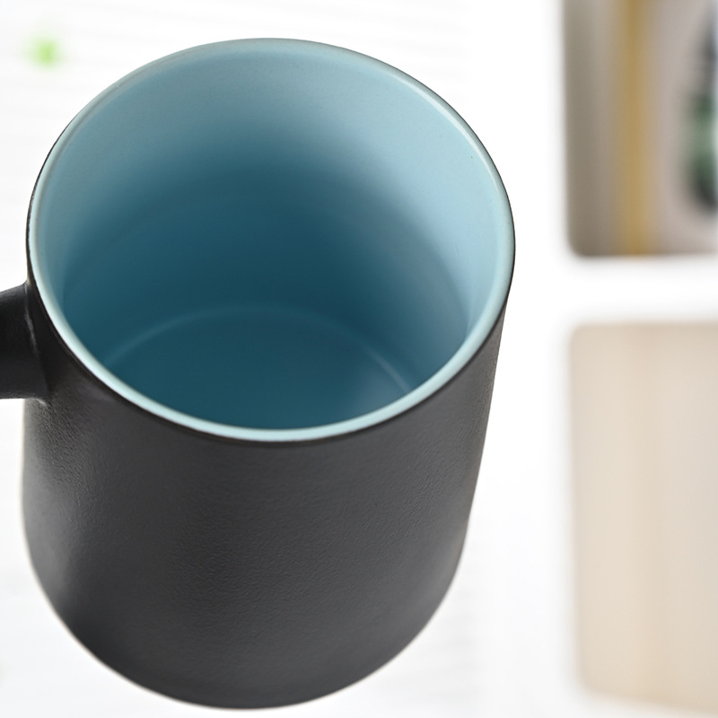 Cốc pha trà gốm cốc tách nước trà cốc trà dung tích lớn có nắp cốc nước cá nhân văn phòng quà tặng