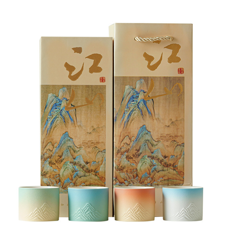 Bảo tàng Cung điện Văn hóa và Sáng tạo Quốc gia Thủy triều Tách trà Bộ trà gốm sứ Cốc đơn Chủ sở hữu Công ty Kỷ niệm Hội nghị thường niên Lễ hội Quà tặng Logo