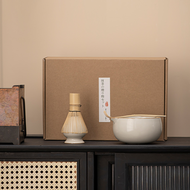 Gốm Sứ Ru Lò Trà Đánh Matcha Bộ Bát Trà Trăm Chơi Dụng Cụ Pha Trà Bộ Trà Trà Đạo Dụng Cụ