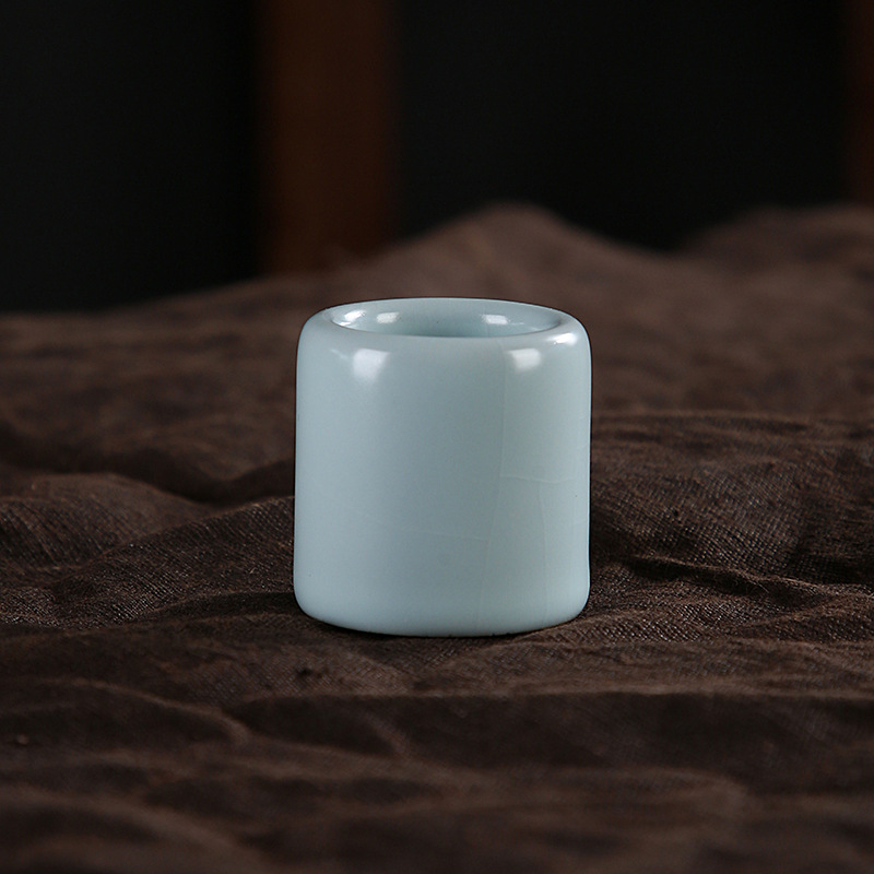 Nắp đậy lò Ru, nắp ấm trà gốm sứ, nắp bát đựng bát, phụ kiện bộ ấm trà Kung Fu, phụ kiện nắp trà đạo