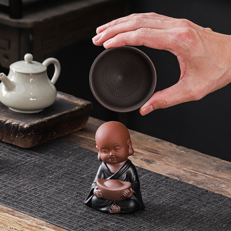 Đồ trang trí nội thất gia đình Kiểu Trung Quốc hai mục đích dùng cho bộ lọc trà tử sa nhỏ dễ thương