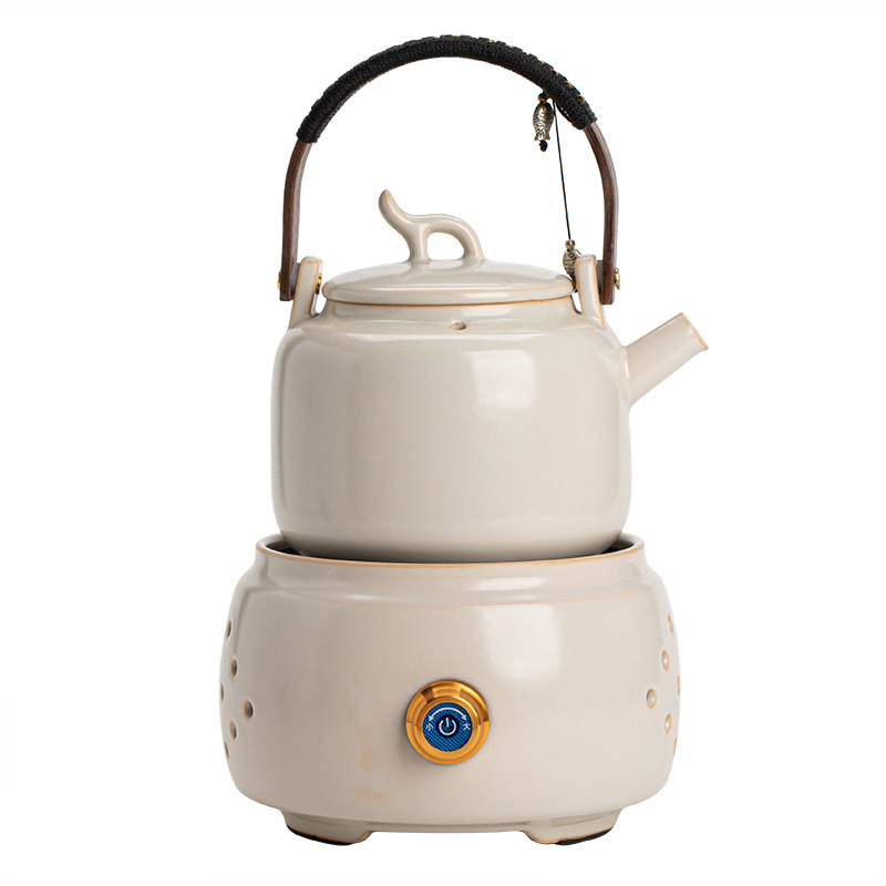 Bộ ấm đun trà bằng gốm sứ tráng men soda Bộ ấm đun trà bằng gốm sứ gia dụng Bộ trà Kung Fu