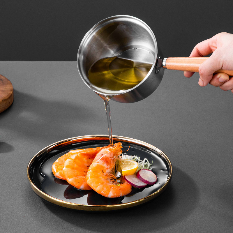 Nồi sữa inox 304 nồi nấu cháo sữa nóng nồi ăn dặm đặc biệt cho bé nồi mini cho một người