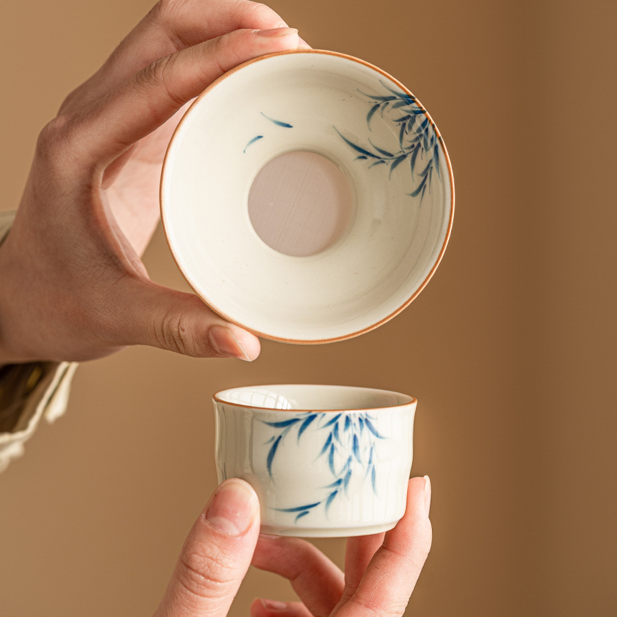 Nuan Ying Xinliu lọc trà lọc trà bụi thực vật bộ lọc trà gốm sứ Phụ Kiện Bộ lọc trà ngăn trà