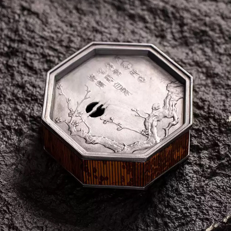 Ấm đun nước lưu trữ Khay trà tre Tương Phi thủ công cổ kiểu Trung Quốc, ấm đun nước, ấm trà, ấm trà, bình cát tím, thuyền trà nhỏ, bàn pha khô