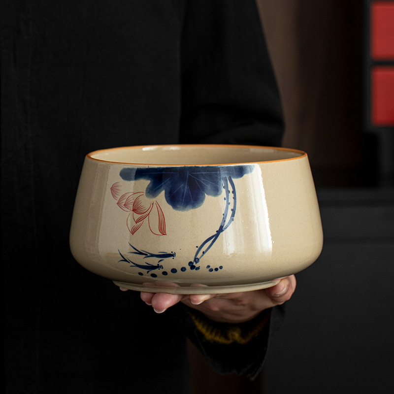 Rửa trà gia dụng thùng bã trà cực lớn văn phòng xây cốc nước rửa bát đựng trà thùng rửa bút phụ kiện trà đạo Kung Fu