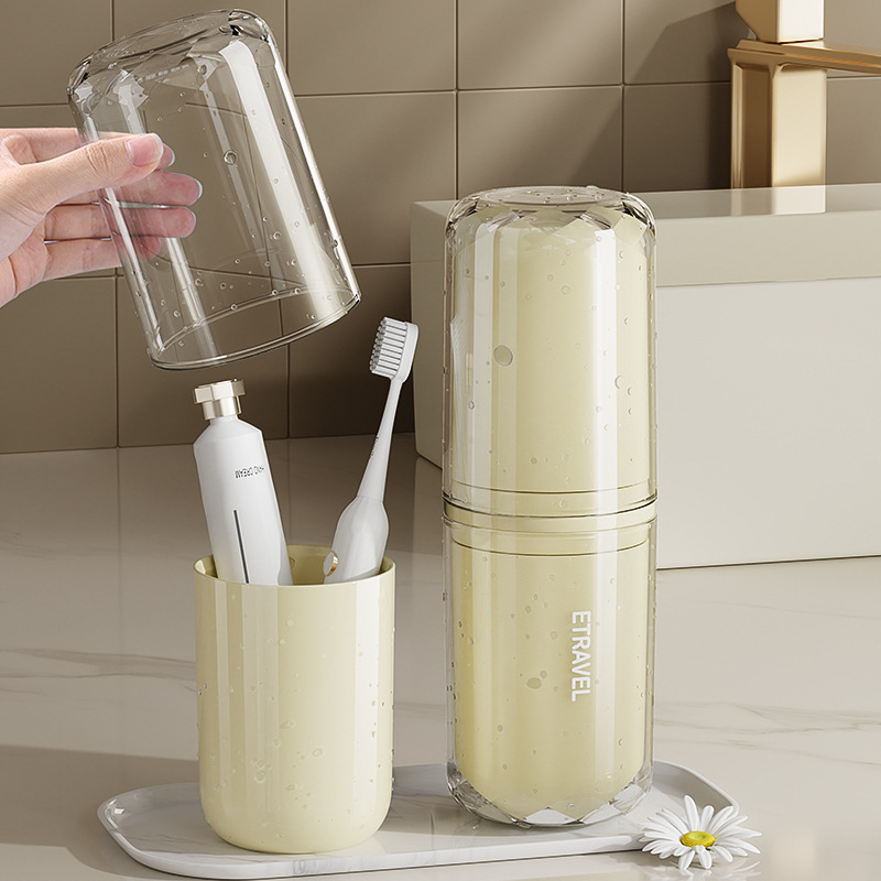 Bộ đồ vệ sinh cá nhân du lịch Cốc Nước súc miệng Cốc bàn chải đánh răng cầm tay Hộp đựng bàn chải đánh răng điện Đồ dùng đi chơi du lịch dễ thương