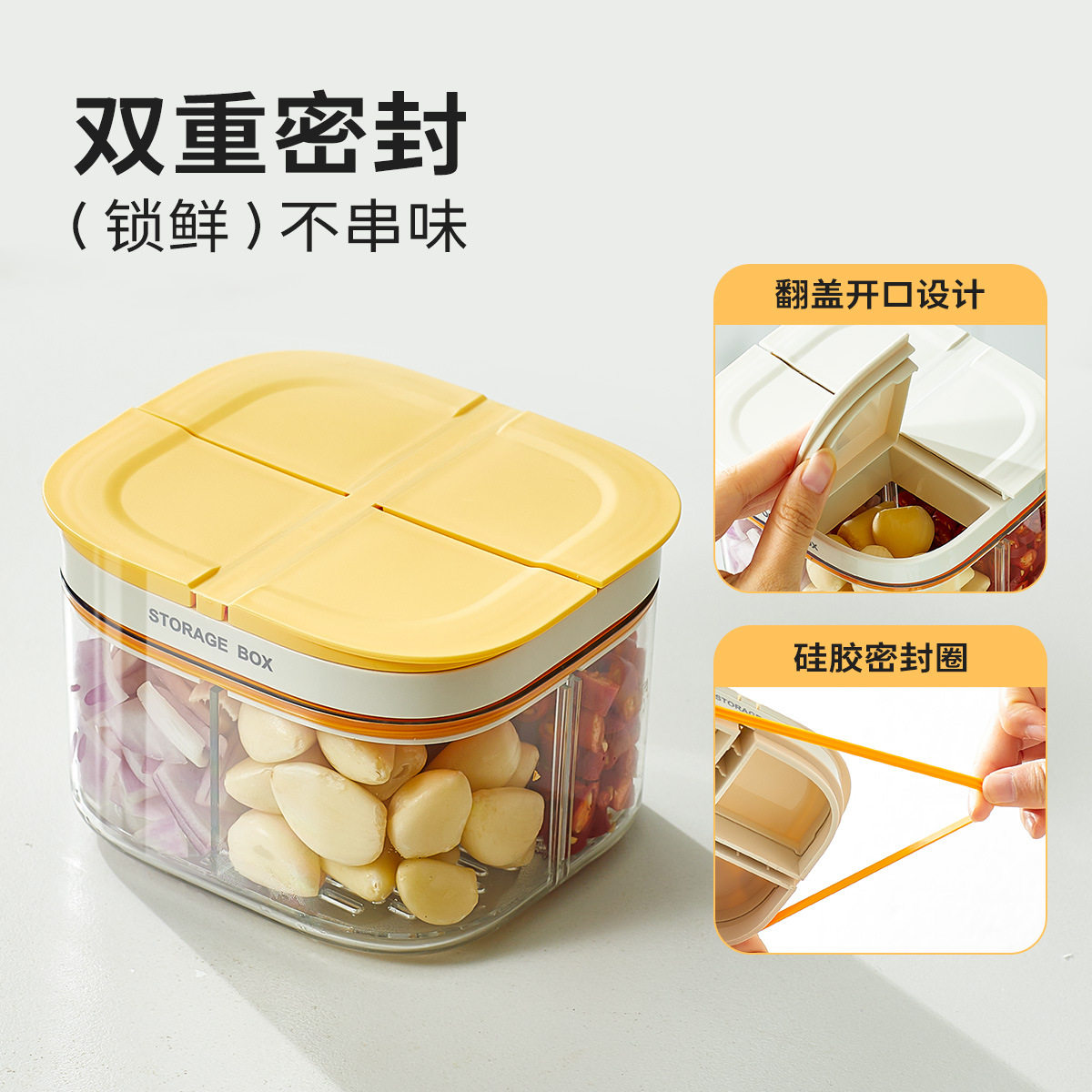 Ngăn hộp kín hộ gia đình trà thơm hộp bảo quản trái cây khô tách ra trong suốt lọ kín lọ bảo quản ngũ cốc