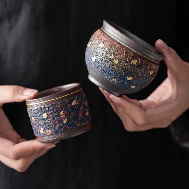 Cốc trà số phận chay cho nam, mỏ đá đặc biệt, sản phẩm Đức Hoa, cốc chủ nhân, bát trà đạo, phòng trà, thủ công