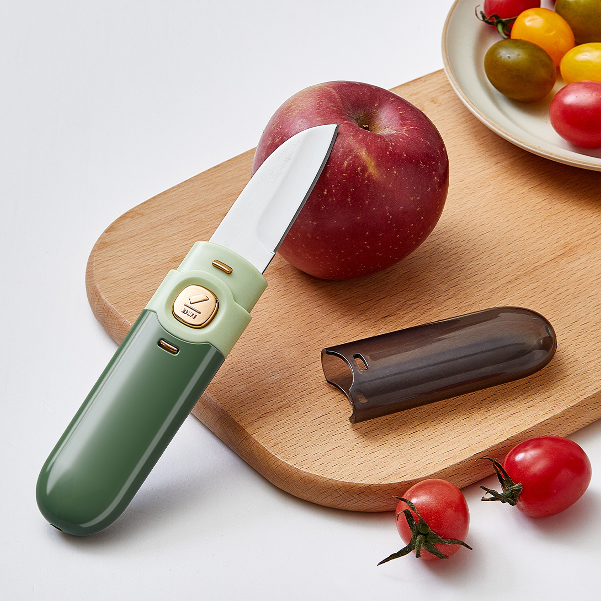 Dao gọt hoa quả, dao gọt vỏ, dụng cụ gọt vỏ, dao gọt vỏ táo cầm tay hai đầu đa năng gấp gia dụng