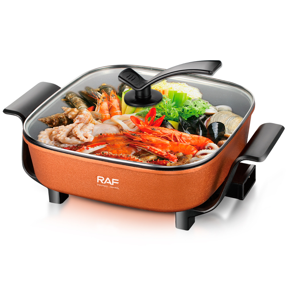 RAF Tiêu chuẩn Châu Âu Tiêu chuẩn Hoa Kỳ Nồi nấu điện đa năng xuyên biên giới Nồi chiên điện gia dụng Nồi chống dính Nồi nấu điện Nồi hấp 7LR5411