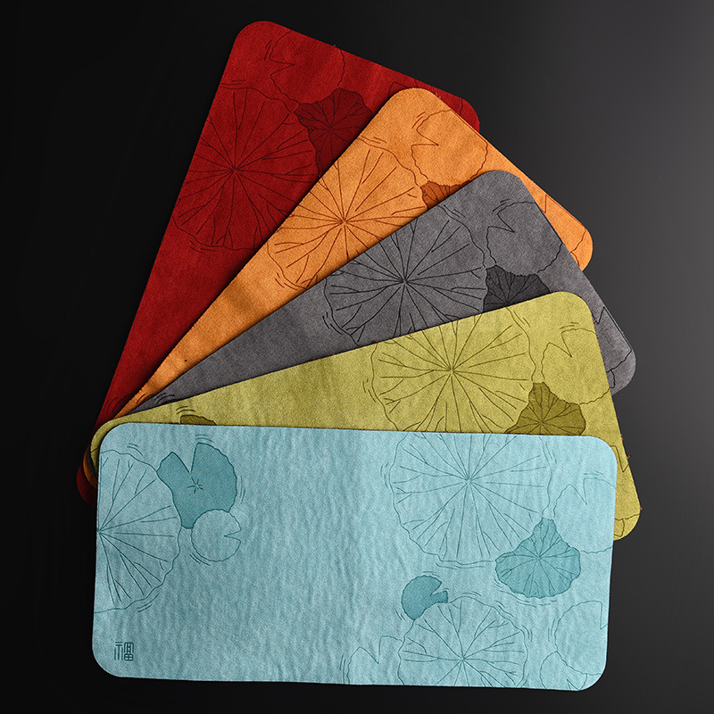 Khăn trà thấm đa năng, khăn trà, thảm trà khô, bàn trà, thảm trà khô, đế lót ly trà dày, bàn trà khô