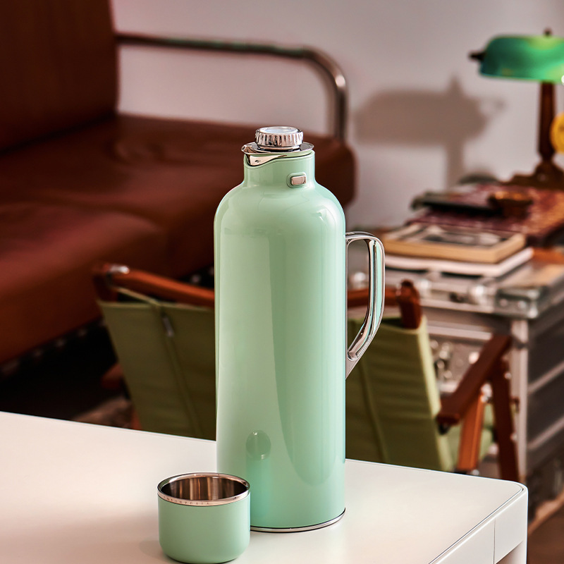 Bình gia truyền Bình giữ nhiệt cổ điển kiểu Trung Quốc Bình giữ nhiệt gia dụng Bình trà hầm inox văn phòng kinh doanh