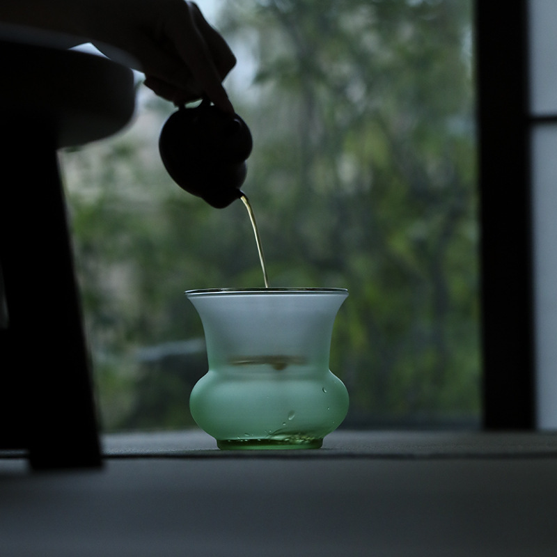 Gạt trà tráng men có nắp, bàn trà, bàn trà, bàn trà, phòng trà, kính, câu lạc bộ rửa trà Jianshui, bàn pha trà khô