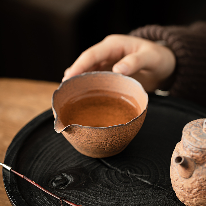 Cốc công thức thiền kiểu Trung Quốc bùn đá cũ, cốc công bằng gốm sứ, tách trà Haifen, dụng cụ pha trà, phụ kiện bộ trà Kung Fu
