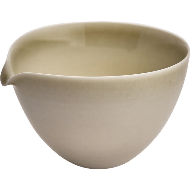 Bộ trà tráng men màu xám thực vật cốc công bằng cốc tách trà gốm sứ đơn cốc đồng nhất phụ kiện trà đạo thủ công Biển Trà gia dụng