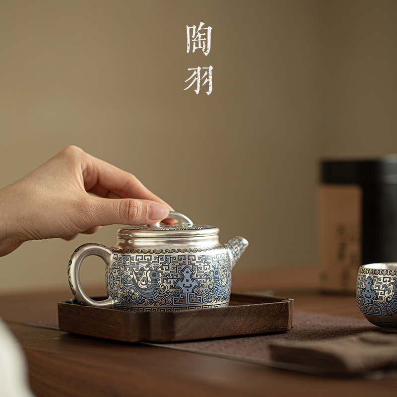 Một ấm hai cốc gốm sứ gia dụng, tách trà, bộ trà Kung Fu, hộp quà