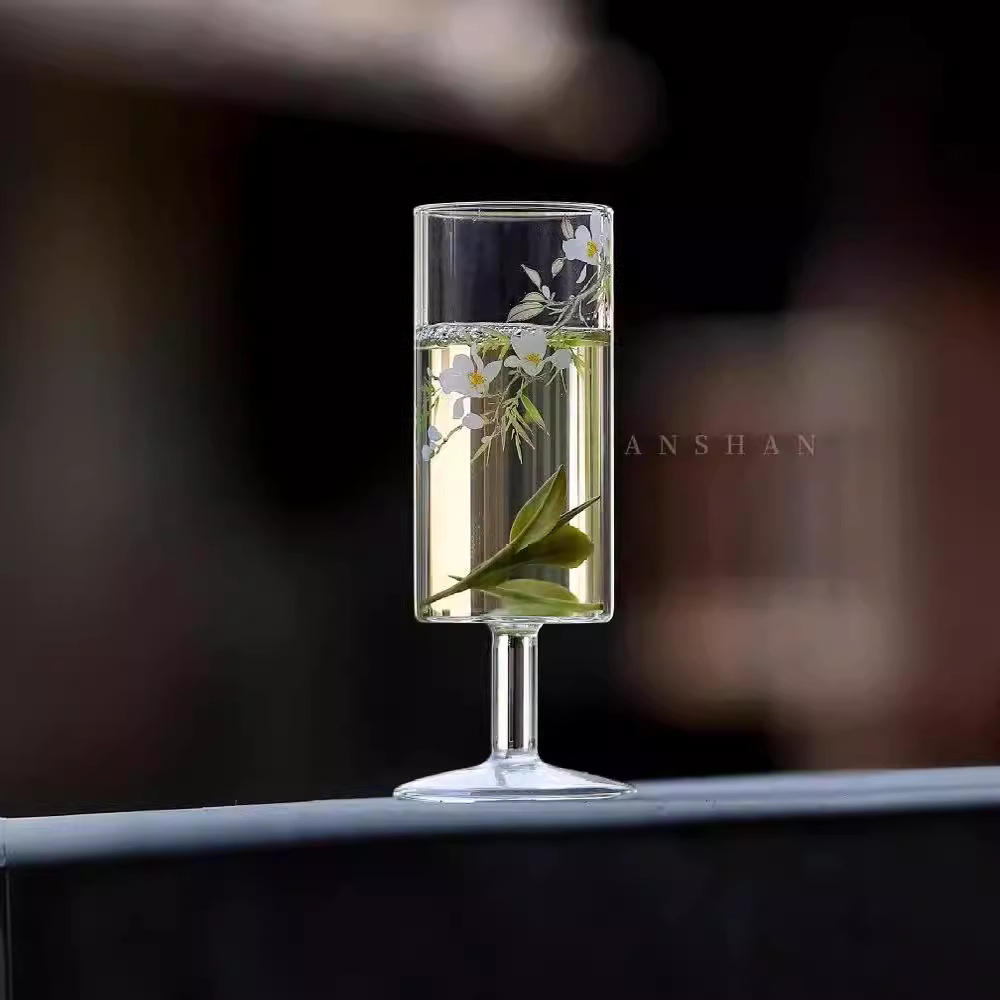 Trà Xanh Borosilicat cao tách nếm trà thủy tinh chiết xuất lạnh dụng cụ trà Kung Fu chịu nhiệt