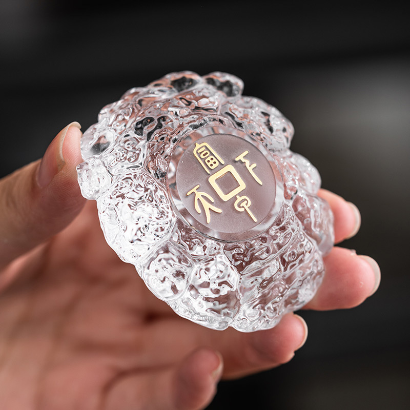 Phụ kiện Khay đựng cốc trà dùng trong gia đình cao cấp có nắp pha lê Fujia Tianxia Hộp Quà Tặng Phụ kiện Khay trà chơi trà cổ điển sáng tạo