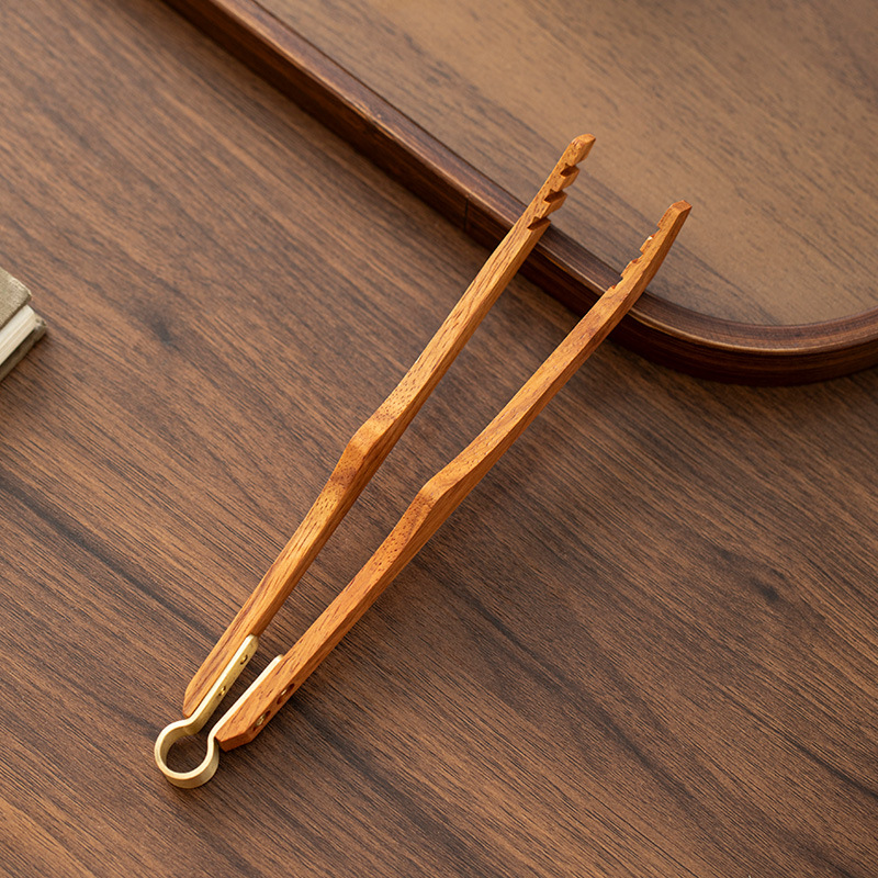 Kẹp trà gỗ đàn hương đen mẫu mới, kẹp trà, tách trà, phụ kiện trà đạo Kung Fu, kẹp gỗ, dụng cụ pha trà