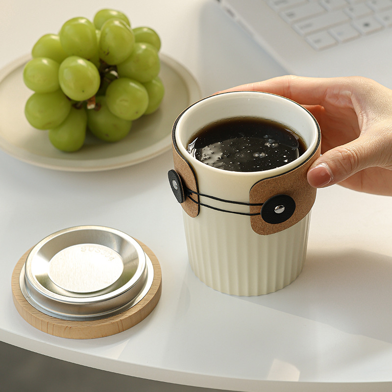 Cốc cà phê phong cách kem, cốc công sở, cốc có giá trị cao, cốc nước quà tặng văn phòng, cốc sứ quà tặng